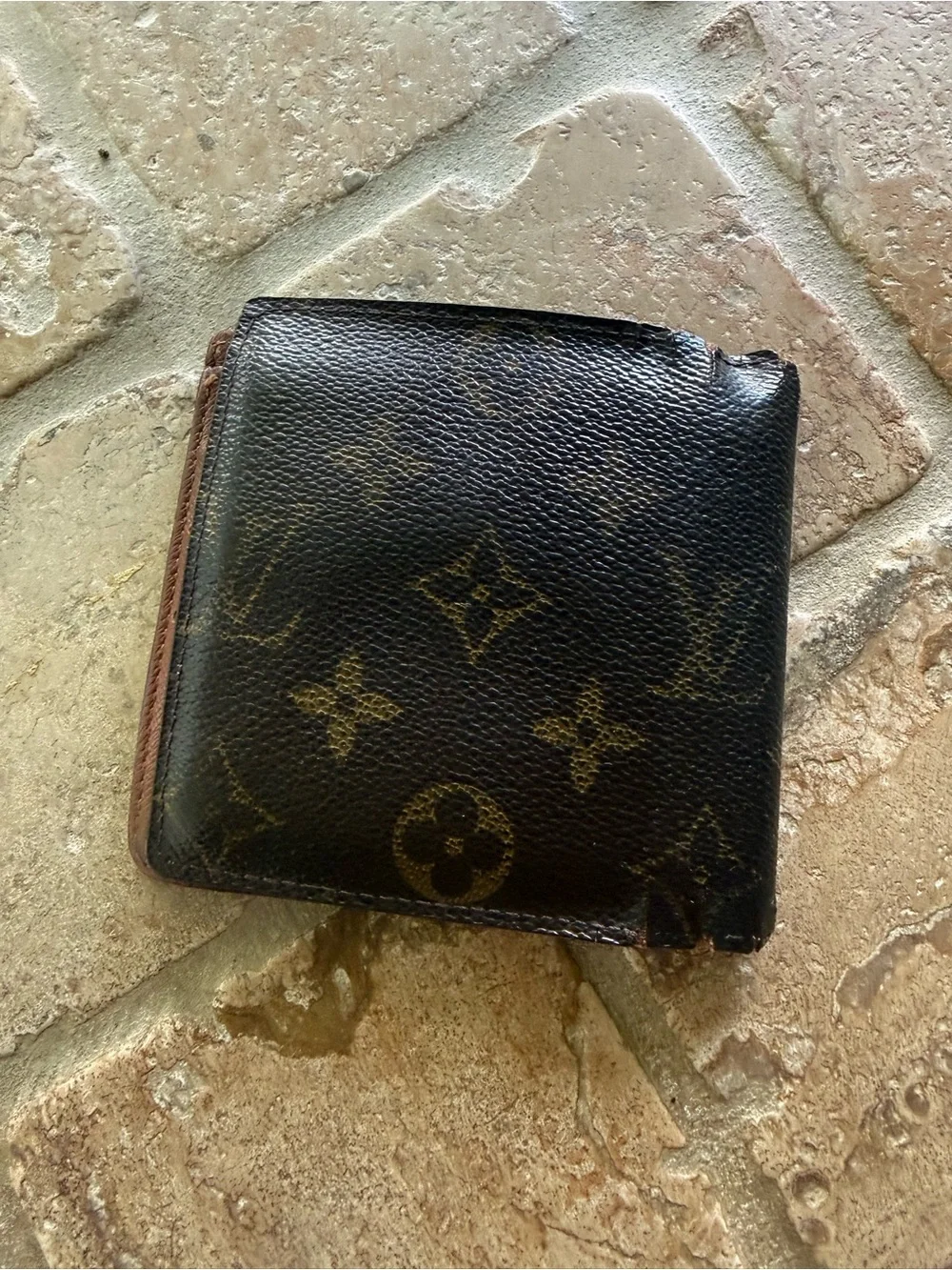 Louis Vuitton Monogram Canvas Wallet - Dark Brown & Gold Monogram